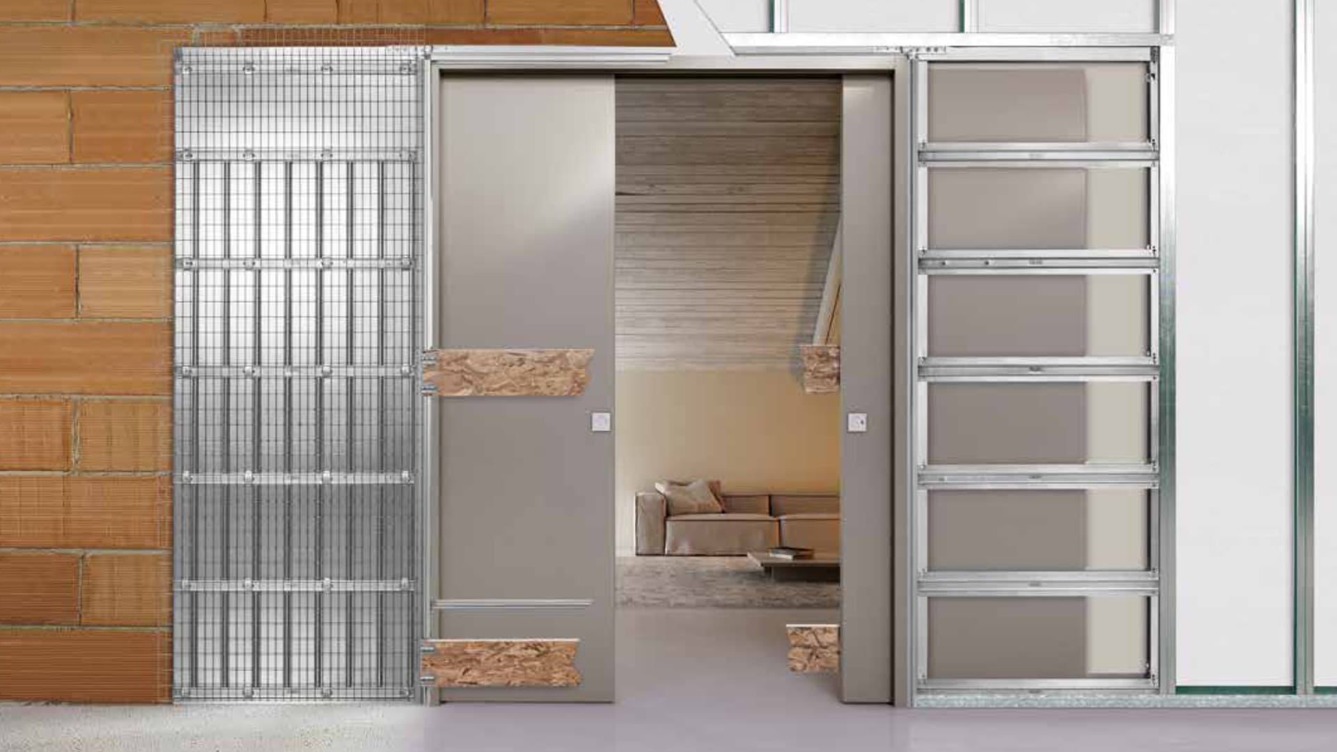 Klizna vrata u zid ugradnja